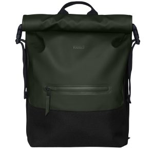 Rains Buckle Rolltop Rucksack green backpack