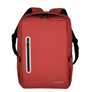 Travelite Basics Boxy Waterproof Backpack red Laptoprugzak