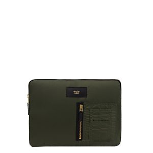 Wouf Camo Bomber iPad hoes green Laptopsleeve