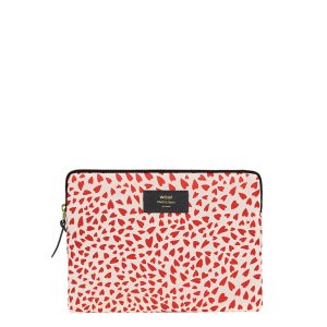 Wouf White Hearts iPad hoes wit Laptopsleeve