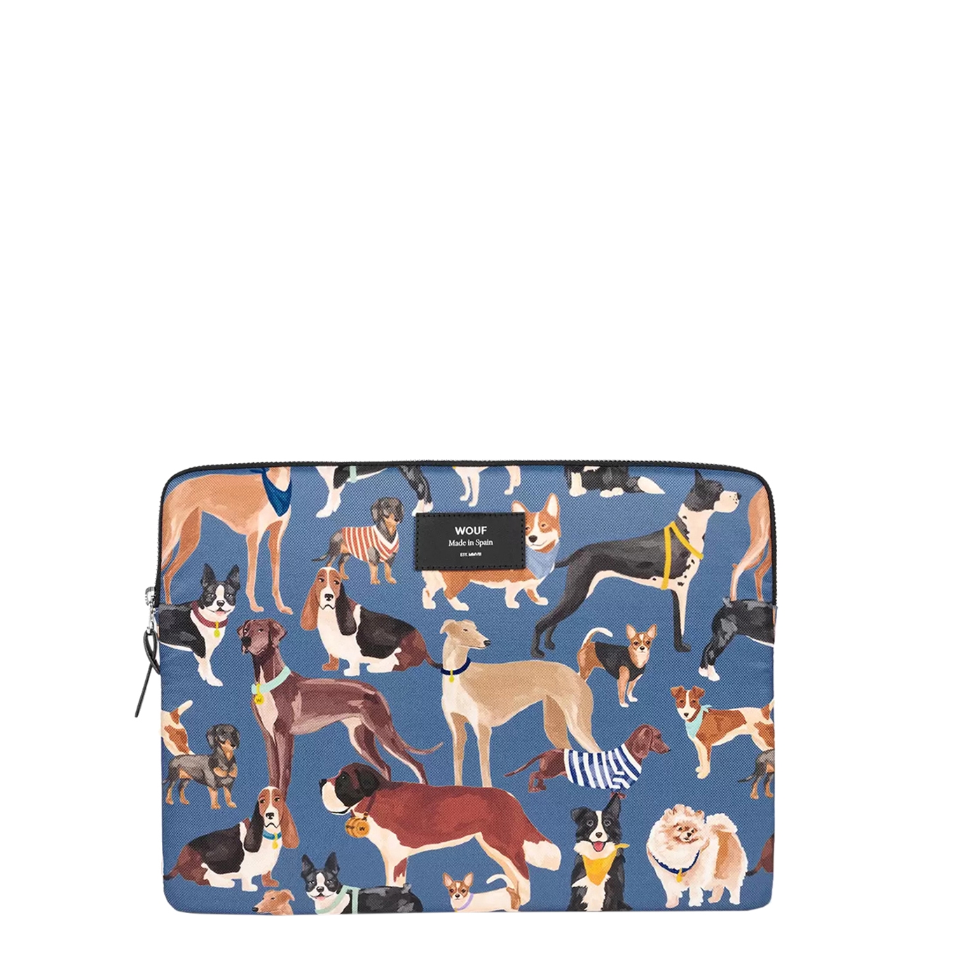 Wouf Woufers Laptophoes 13" multi Laptopsleeve Tas2go