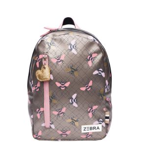 Zebra Trends Girls Rugzak M Bees pink