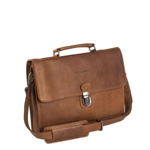 Chesterfield Bren Business Schoudertas Cognac