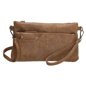 Enrico Benetti Schoudertasje / Clutch Nouméa Camel