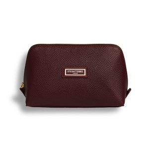 Otis Batterbee The Beauty Makeup Bag L Burgundy