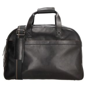 Micmacbags leren Reistas Le mans Zwart