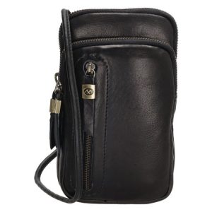Micmacbags leren Telefoontasje Daydreamer Zwart