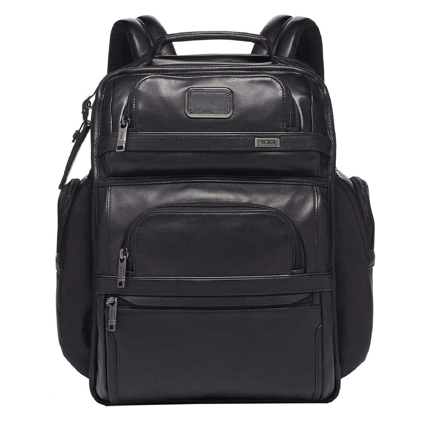 Tumi Alpha Leather Brief Pack Backpack black backpack - Tas2go