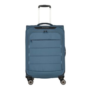 Travelite Skaii 4 Wheel Trolley M Expandable blue Trolley