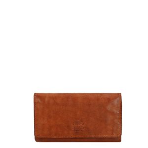 Bear Design Cow Lavato Dames Portemonnee 12 cc cognac Dames portemonnee