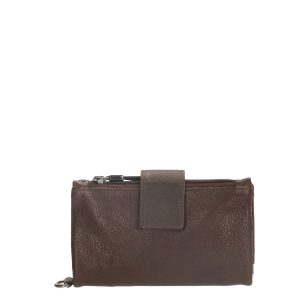 Micmacbags Discover Portemonnee donkerbruin Dames portemonnee