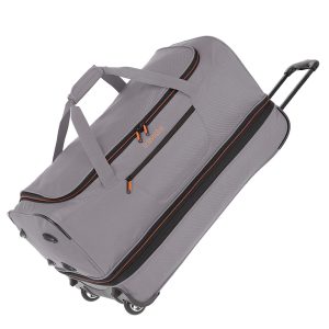 Travelite Basics Wheeled Duffle 70 Expandable grey Trolley Reistas