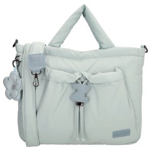 Zebra Trends Shopper/Handtas Puffy Juna Lichtblauw