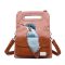 Hi-di-hi Handtas/Schoudertas Kingfisher Cognac/Powder Pink