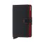 Secrid Mini Wallet Portemonnee Matte Black / Red