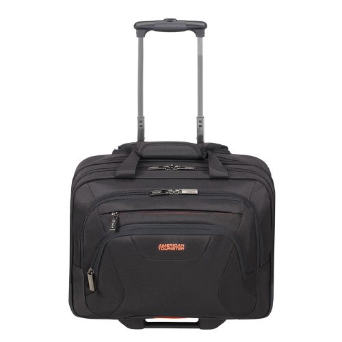 American Tourister At Work Rolling Tote 15.6" black/orange Handbagage koffer Trolley