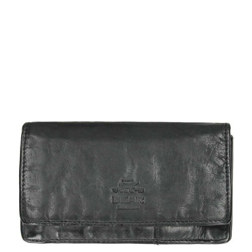 Bear Design Cow Lavato Dames Portemonnee 12cc black2 Dames portemonnee