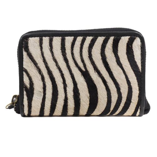 Bear Design Zip Around Portemonnee Zebra