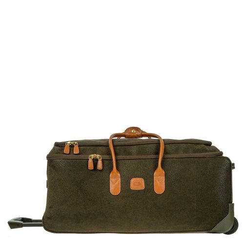 Bric's Life Holdall Reistas met Wielen 70 olive Trolley Reistas