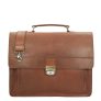 Burkely Scott Vintage Briefcase 2 Compartment cognac Aktetas