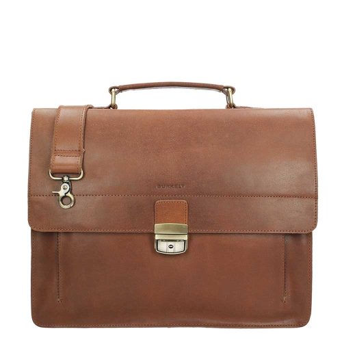 Burkely Scott Vintage Briefcase 2 Compartment cognac Aktetas