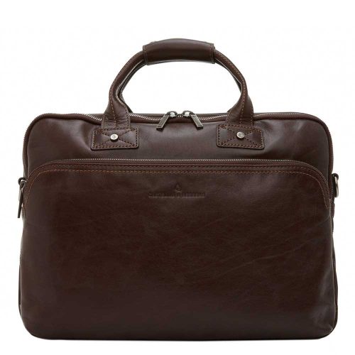 Castelijn & Beerens Firenze Business Laptoptas 15,6" 3 vaks mokka