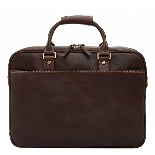 Castelijn & Beerens Verona Business 3-Vaks Laptoptas 15.6'' Mocca