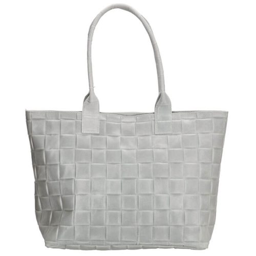 Charm London Handtas Woven Elisa Licht Grijs