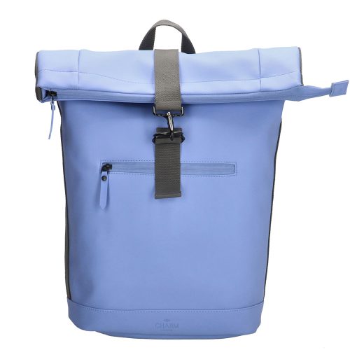 Charm London Neville Waterproof Roll Top Backpack Light Blue