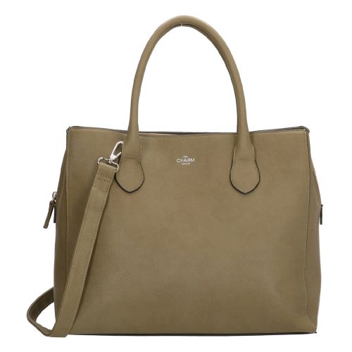 Charm London Stratford Laptoptas 13.3" natuur groen