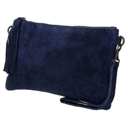 Charm Suède Clutch / Avondtasje Blauw