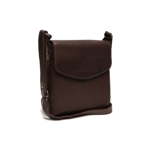Chesterfield leren schoudertas Murica bruin