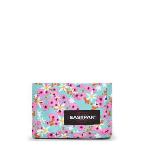 Eastpak Crew Portemonnee met Klittenbandsluitting Ditsy Turquoise