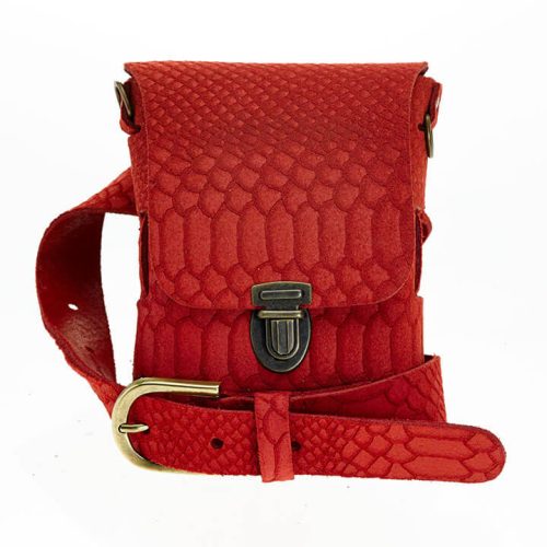 Elvy Heuptasje / Schoudertasje Lady Belt Scale Rood