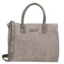 Enrico Benetti Corduroy Ribstof Handtas/Schoudertas 10'' Loïs Mid Grijs