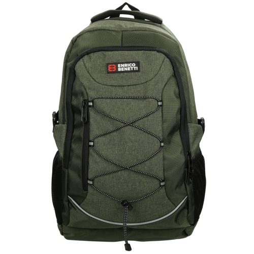 Enrico Benetti Yellow Stone 15'' Laptop Rugzak olijf Laptoprugzak