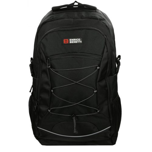 Enrico Benetti Yellow Stone 17'' Laptop Rugzak zwart