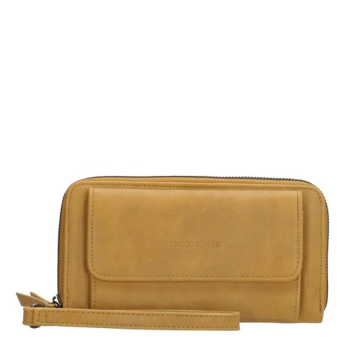 Enrico Benetti Zip Around Portemonnee / Clutch Zoë Oker Geel