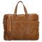 Genicci Sparrow 15,6 inch laptoptas Cognac