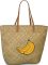 shopper Bananas dames 41 liter riet lichtbruin
