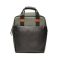 Berba leren laptoprugzak 15,6" Olly zwart-groen