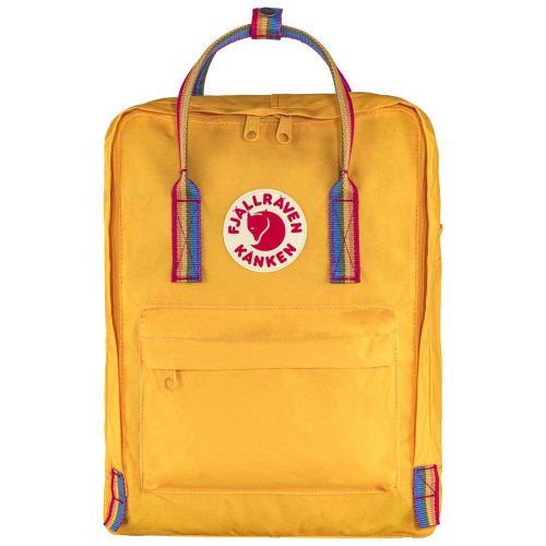 Fjällräven Kanken Rainbow Rugzak Warm Yellow – Rainbow Pattern