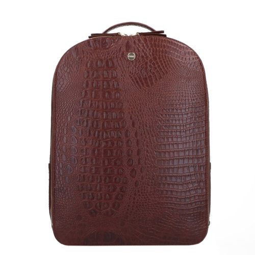 FMME. Claire 13.3 Backpack Croco brown backpack