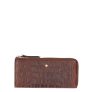 FMME. Wallet Large SLG Croco brown Dames portemonnee