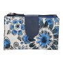 Happy Wallet Portemonnee S Flower Blauw