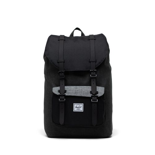 Herschel Little America Mid Volume Black Crosshatch Black Raven Crosshatch
