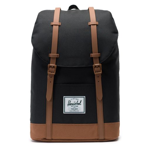 Herschel Retreat Rugzak Black/Saddle Brown