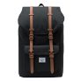 Herschel Supply Co. Little America Rugzak black/saddle brown Laptoprugzak