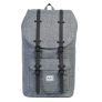 Herschel Supply Co. Little America Rugzak raven crosshatch/black rubber Laptoprugzak