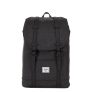 Herschel Supply Co. Retreat Mid-Volume Rugzak black crosshatch/black rubber Laptoprugzak